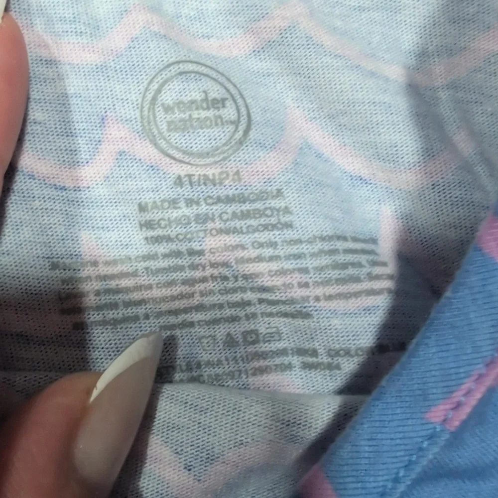 Wonder Nation Kids Dress with Purple and Pink Waves